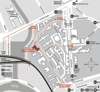 Lageplan der Hörsaalruine - Berliner Medizinhistorische Museum